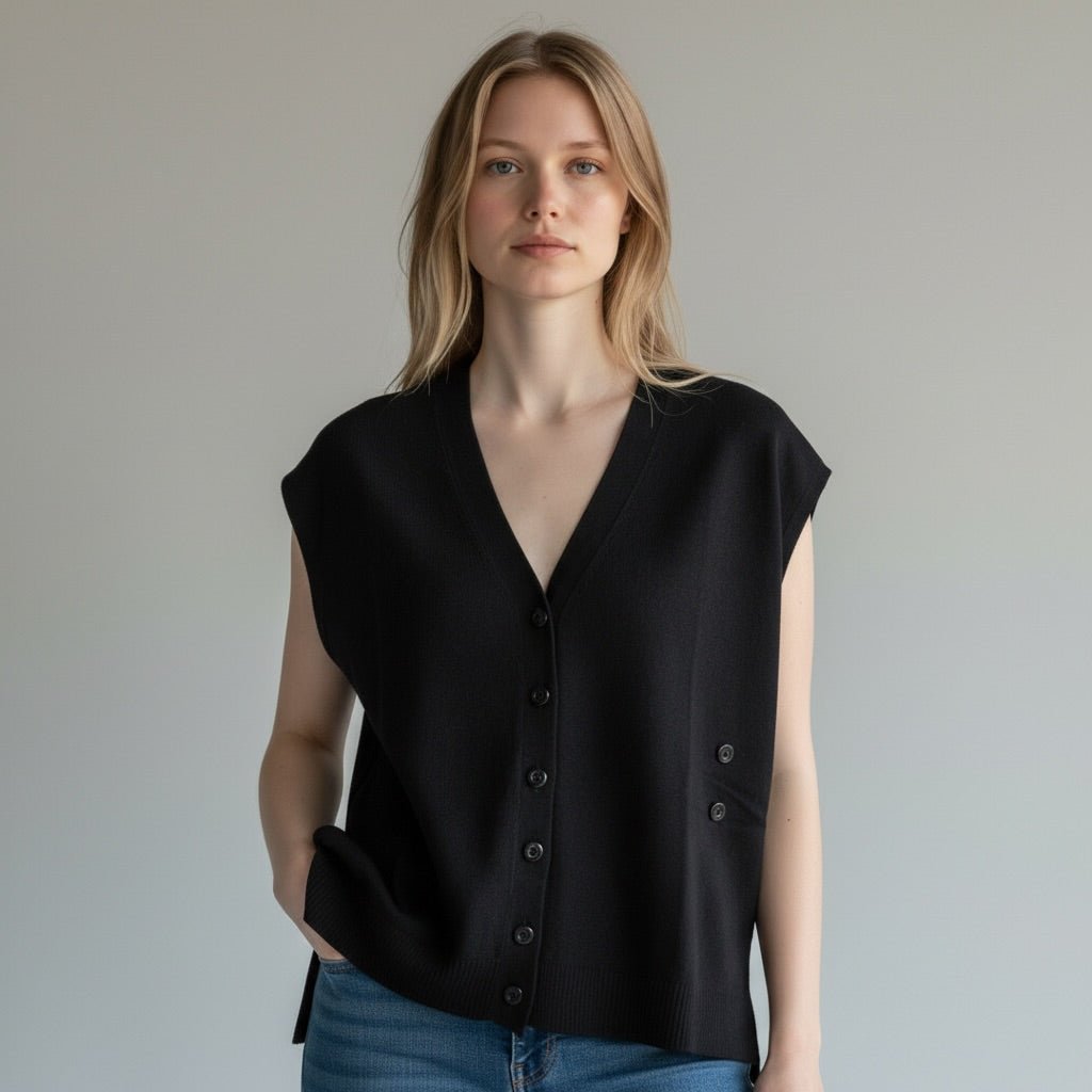 GILET DOPPIA ABBOTTONATURA SUSY MIX - XE BLU Abbigliamento Donna