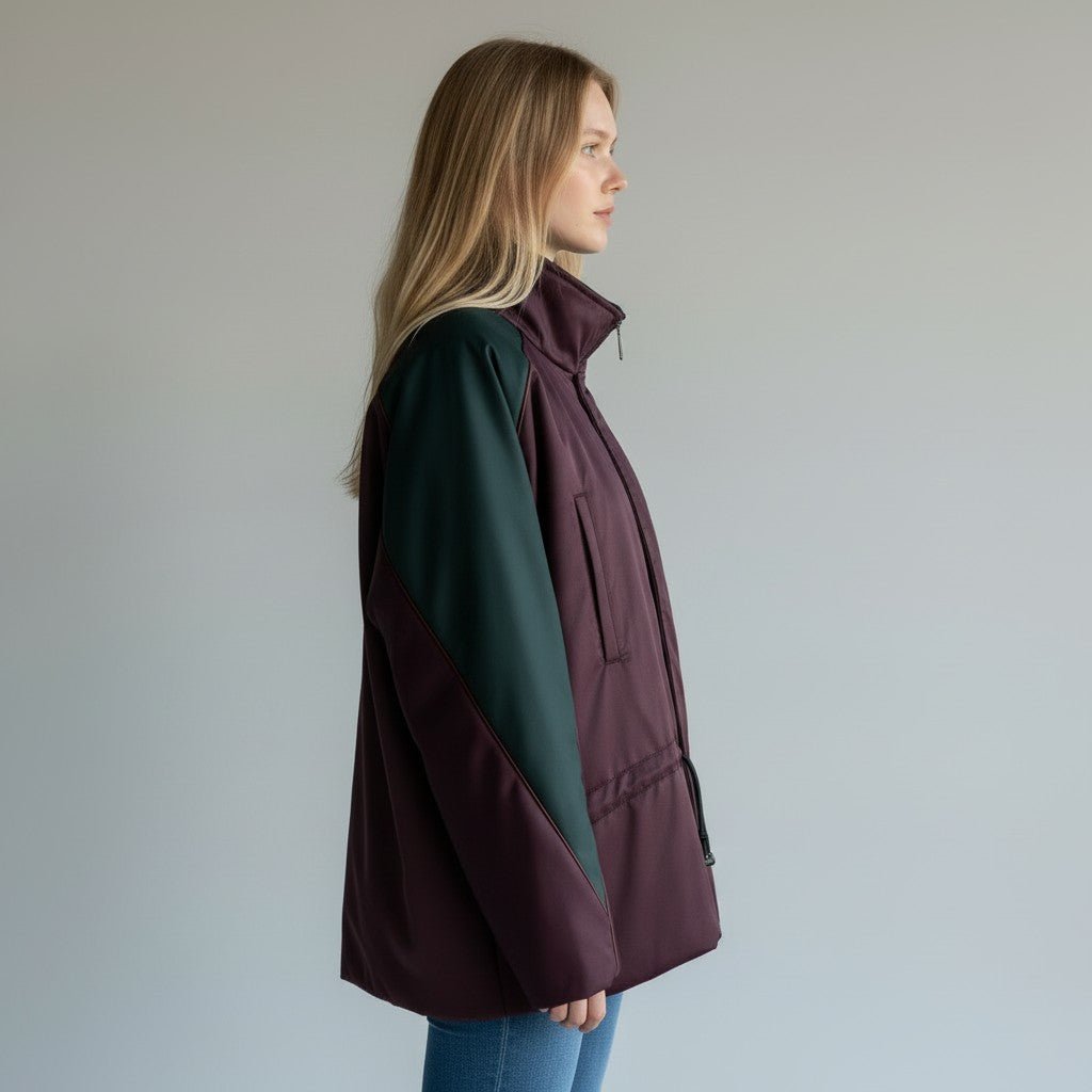 GIUBBINO BICOLOR HAVEONE - XE BLU Abbigliamento Donna