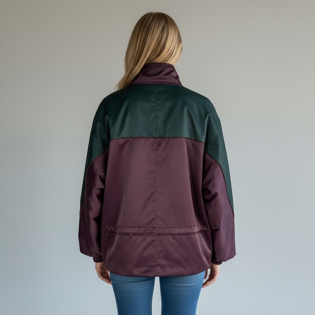 GIUBBINO BICOLOR HAVEONE - XE BLU Abbigliamento Donna