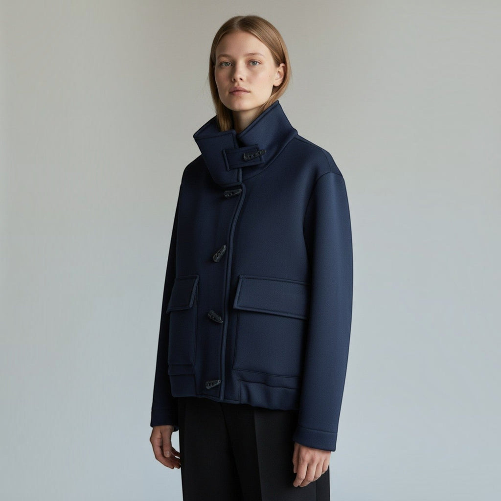 GIUBBINO IN NEOPRENE SUSY MIX - XE BLU Abbigliamento Donna