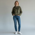GIUBBINO IN TELA VELA SUSY MIX - XE BLU Abbigliamento Donna