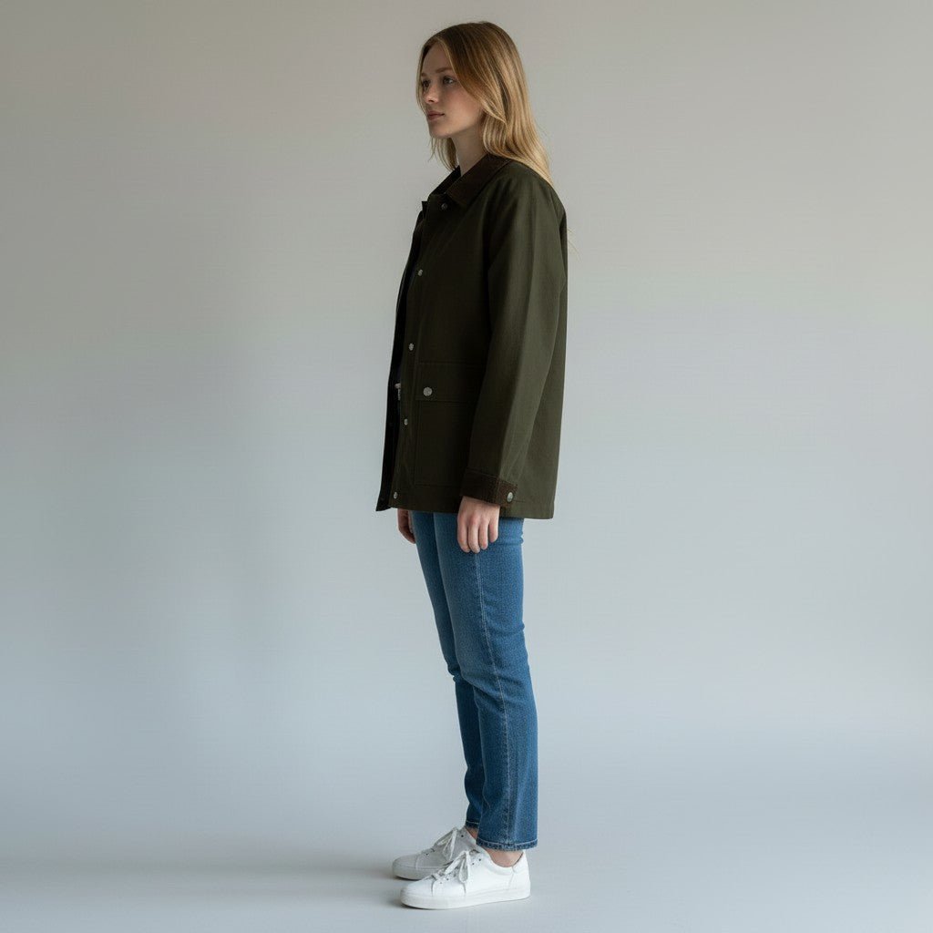 GIUBBINO ISPIRAZIONE BARBOUR HAVEONE - XE BLU Abbigliamento Donna