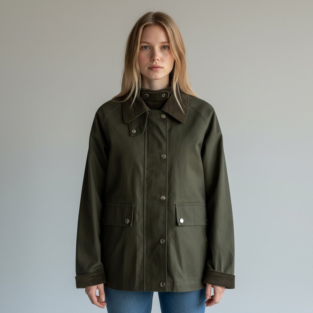 GIUBBINO ISPIRAZIONE BARBOUR HAVEONE - XE BLU Abbigliamento Donna