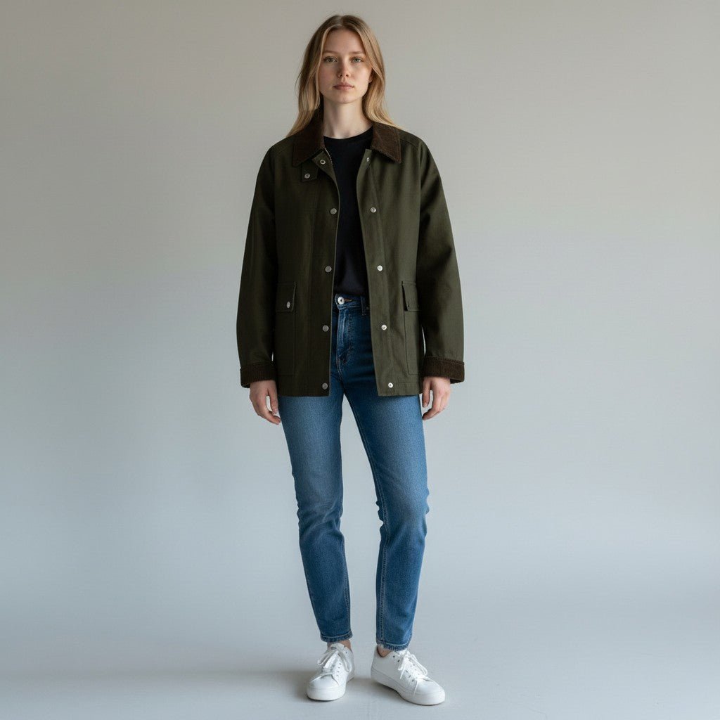 GIUBBINO ISPIRAZIONE BARBOUR HAVEONE - XE BLU Abbigliamento Donna