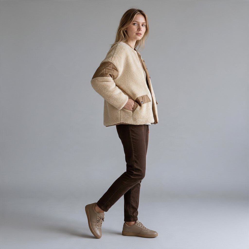 GIUBBINO TEDDY DIXIE - XE BLU Abbigliamento Donna