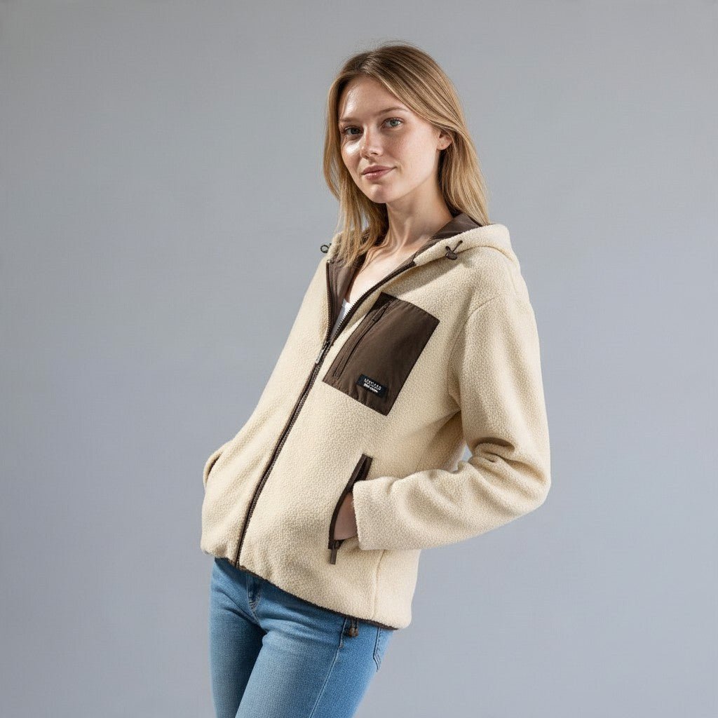 GIUBBINO TEDDY VICOLO - XE BLU Abbigliamento Donna