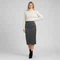 GONNA A MATITA CON SPACCO TENSIONE IN - XE BLU Abbigliamento Donna