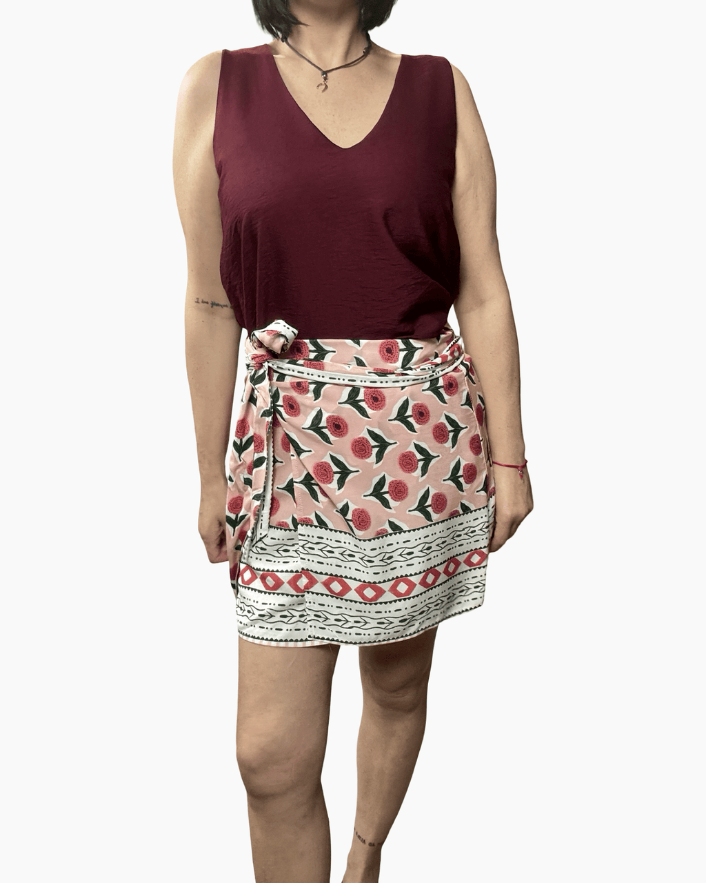 GONNA A PAREO A FIORI HAVEONE - XE BLU ABBIGLIAMENTO