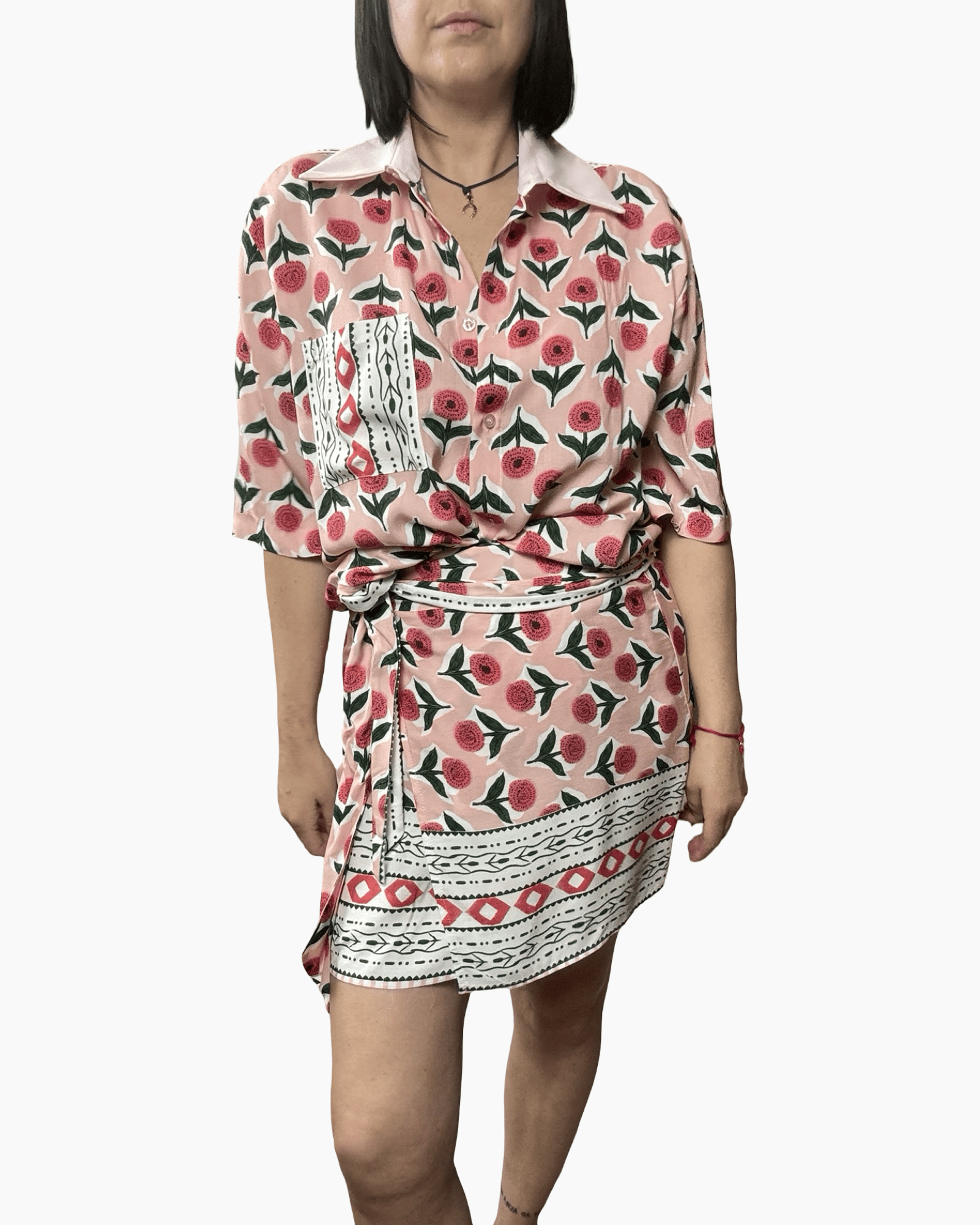 GONNA A PAREO A FIORI HAVEONE - XE BLU ABBIGLIAMENTO