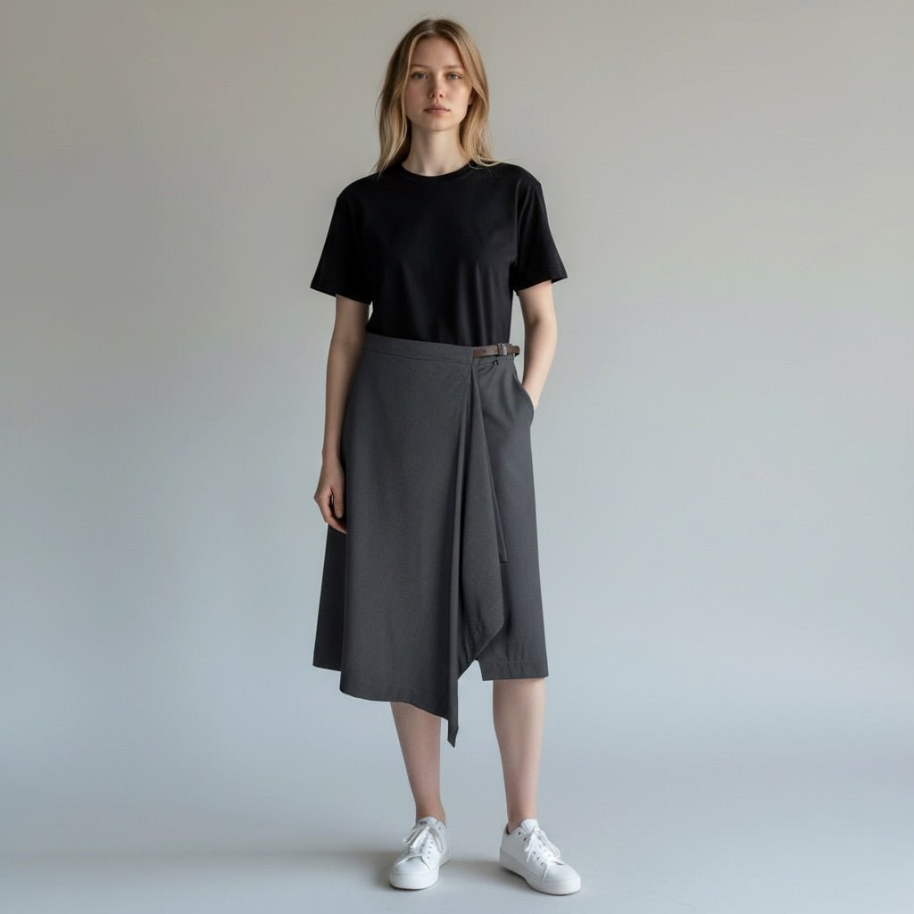 GONNA A PUNTA DIXIE - XE BLU Abbigliamento Donna
