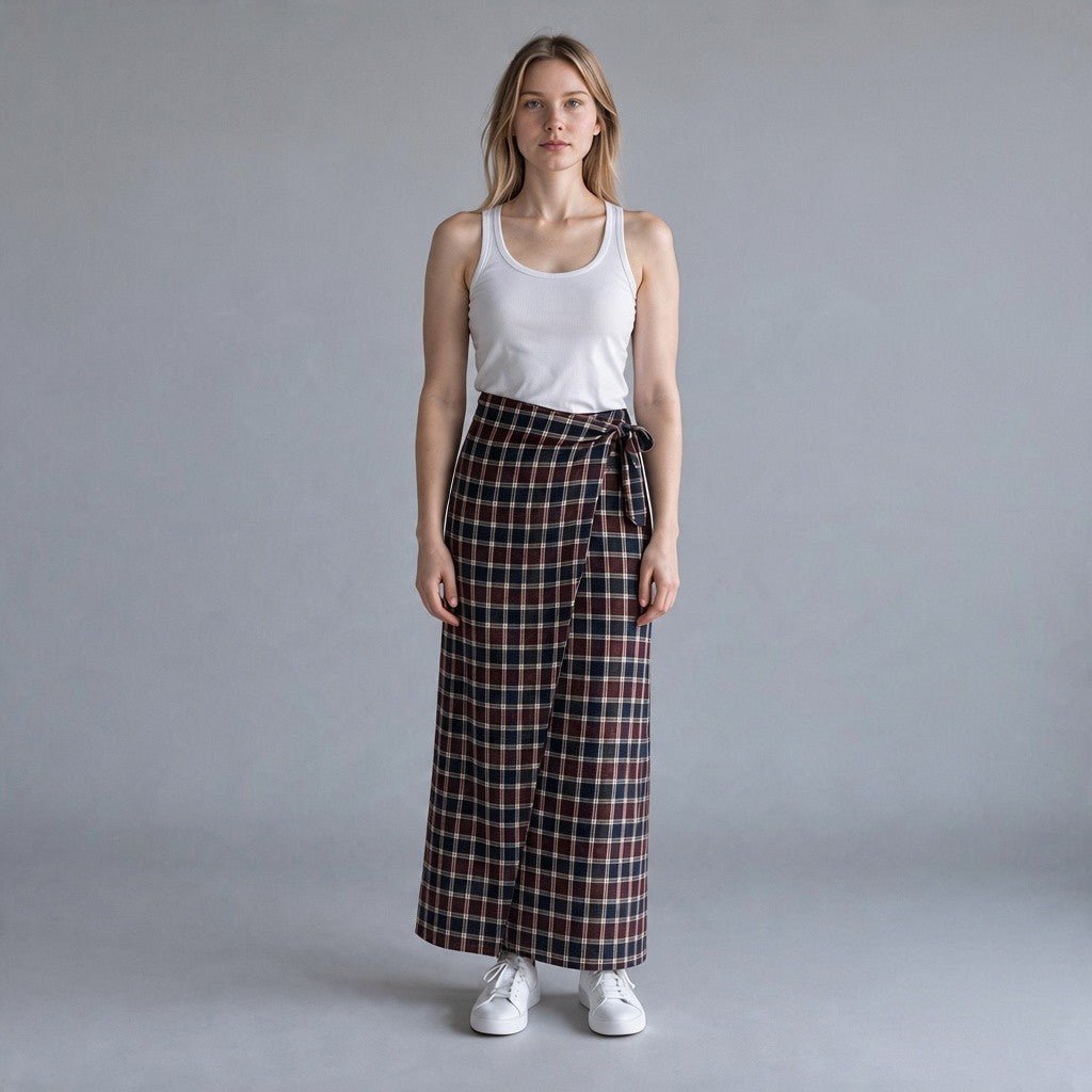GONNA A QUADRETTI SUSY MIX - XE BLU Abbigliamento Donna