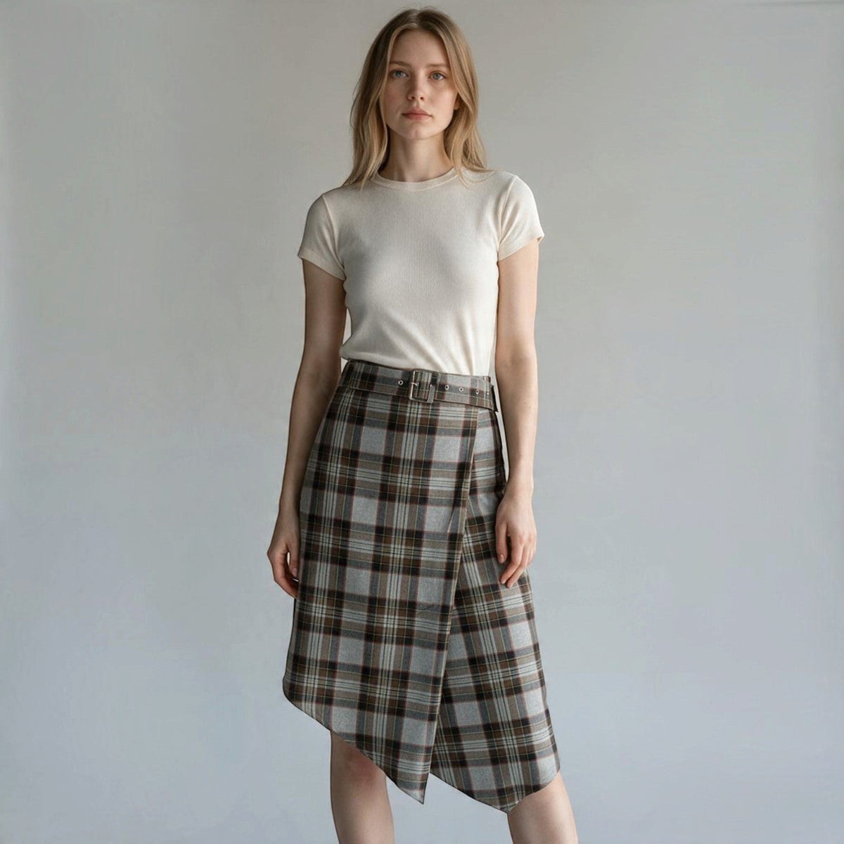 GONNA CHECK A PUNTA DIXIE - XE BLU Abbigliamento Donna