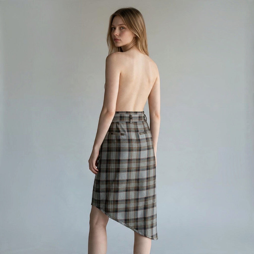 GONNA CHECK A PUNTA DIXIE - XE BLU Abbigliamento Donna