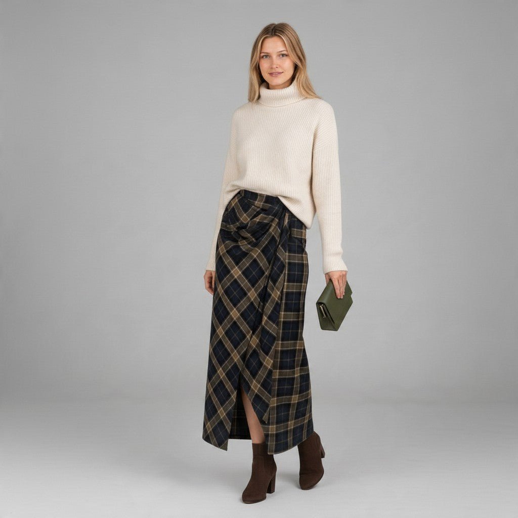 GONNA CHECK SUSY MIX - XE BLU Abbigliamento Donna