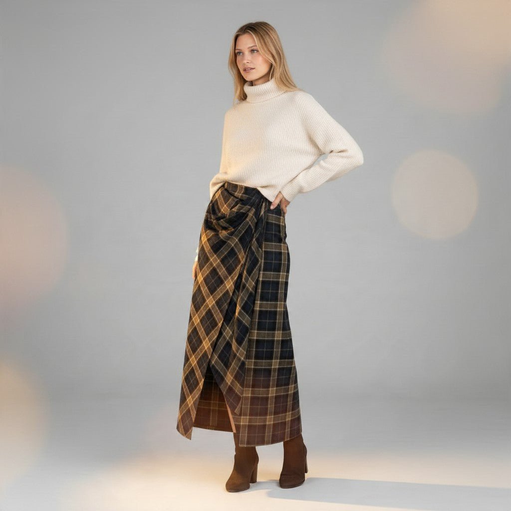 GONNA CHECK SUSY MIX - XE BLU Abbigliamento Donna