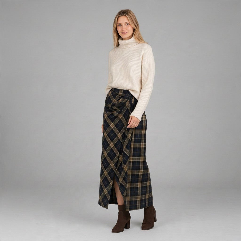 GONNA CHECK SUSY MIX - XE BLU Abbigliamento Donna