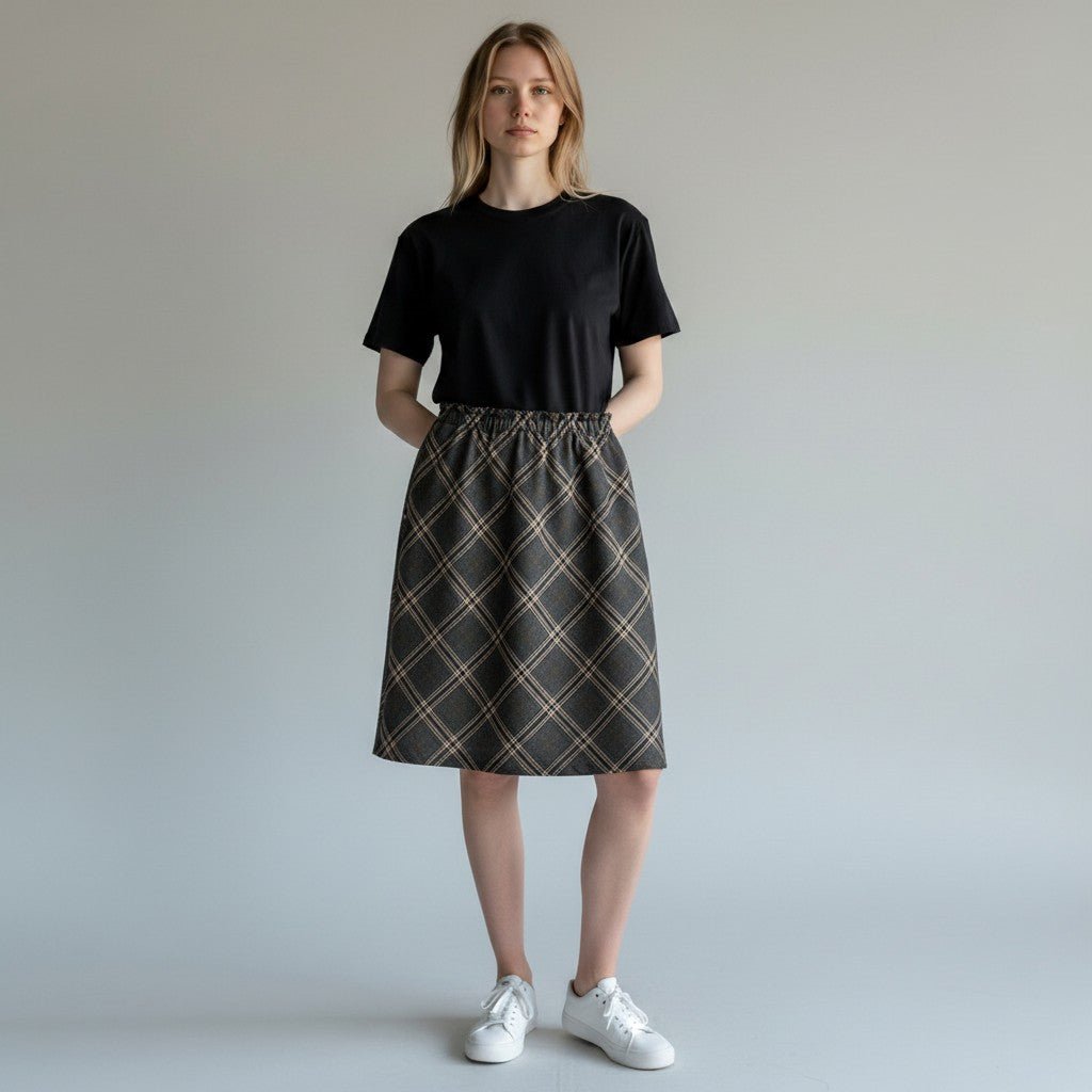 GONNA CHECK TENSIONE IN - XE BLU Abbigliamento Donna