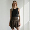 GONNA CON MANICHE ALLACCIATE HAVEONE - XE BLU Abbigliamento Donna