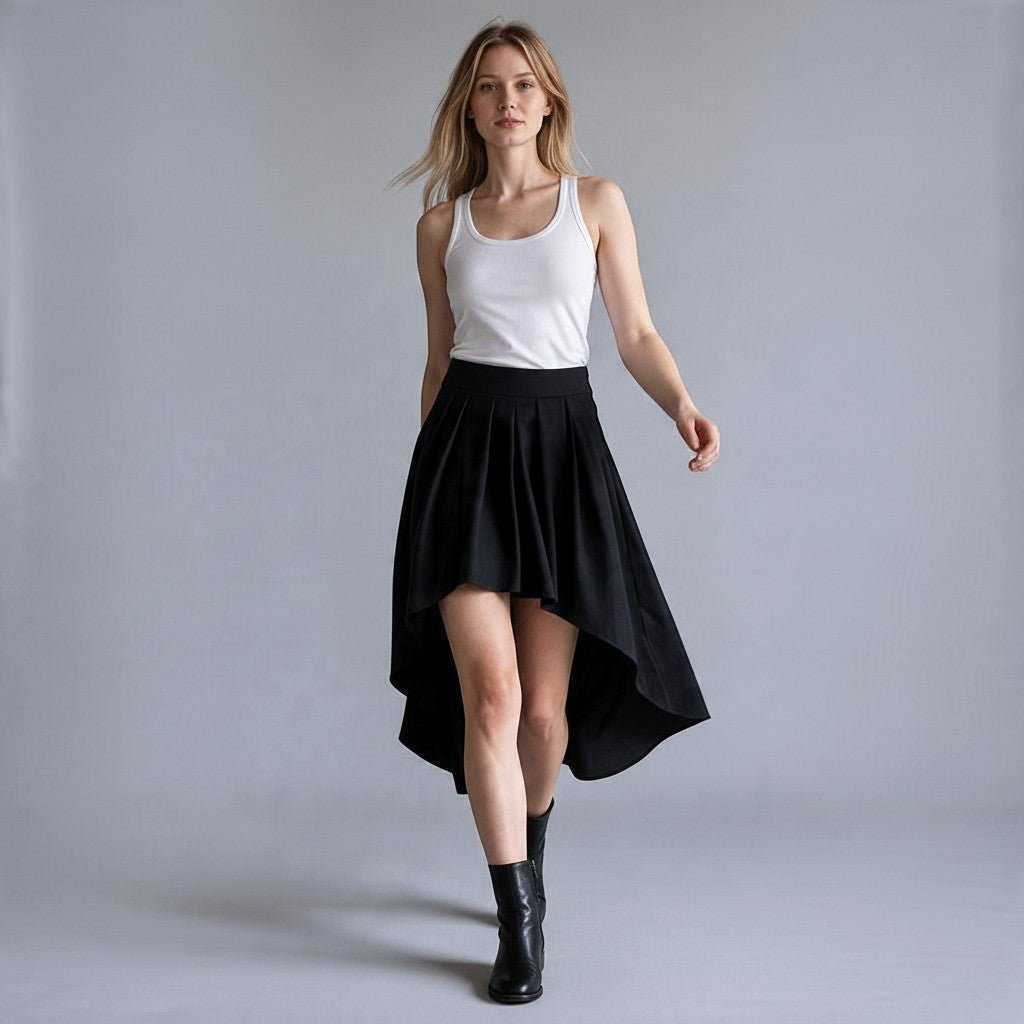 GONNA DOPPIA LUNGHEZZA VICOLO - XE BLU Abbigliamento Donna