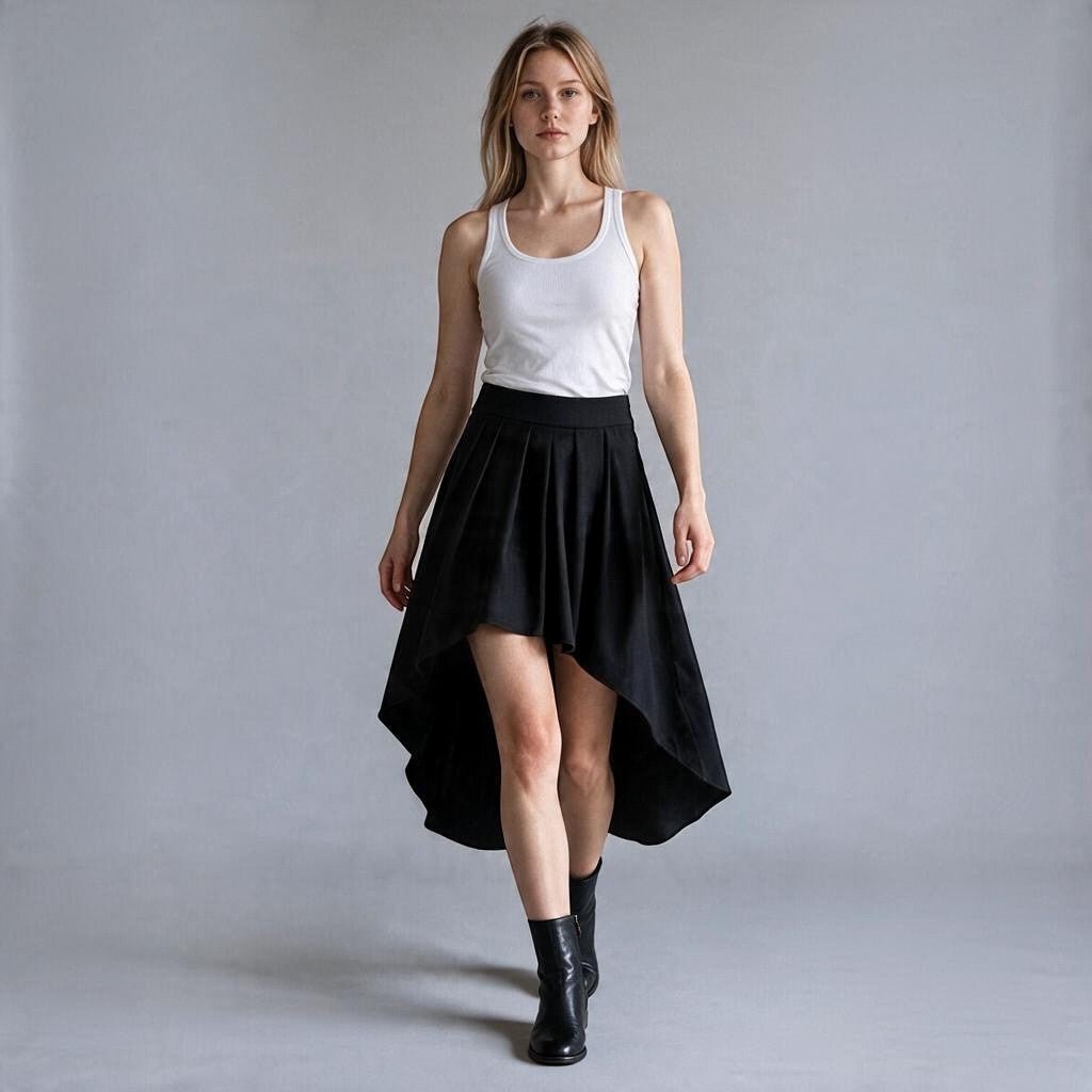 GONNA DOPPIA LUNGHEZZA VICOLO - XE BLU Abbigliamento Donna