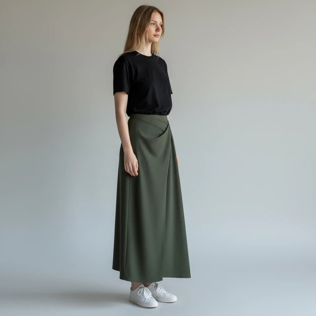 GONNA EFFETTO PORTAFOGLIO SUSY MIX - XE BLU Abbigliamento Donna