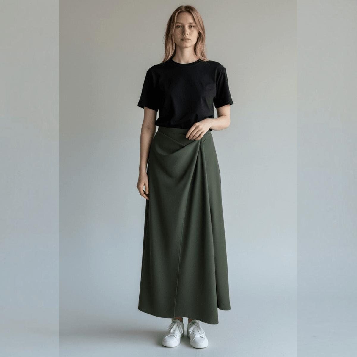 GONNA EFFETTO PORTAFOGLIO SUSY MIX - XE BLU Abbigliamento Donna