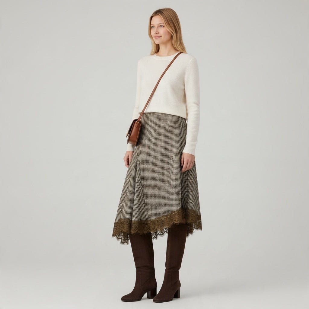 GONNA IN PIEDE-POULE SUSY MIX - XE BLU Abbigliamento Donna
