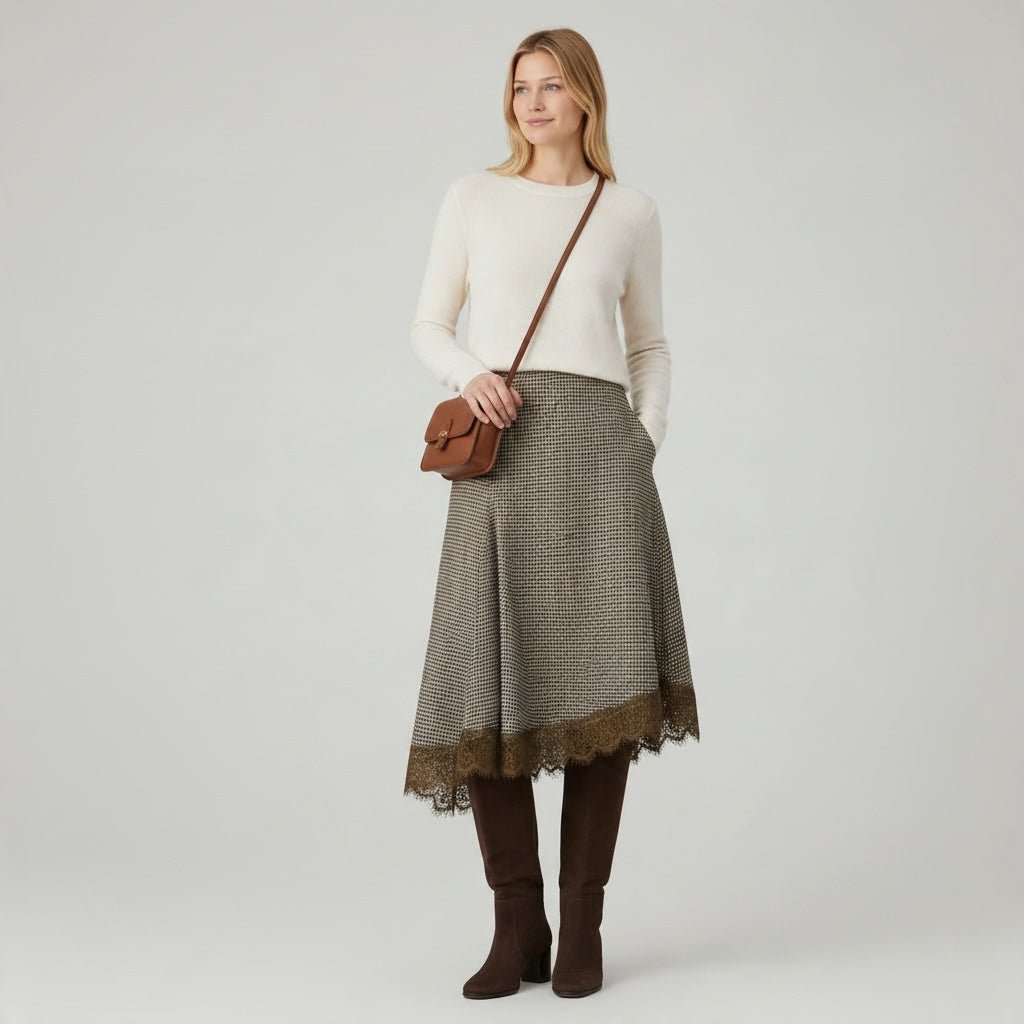 GONNA IN PIEDE-POULE SUSY MIX - XE BLU Abbigliamento Donna