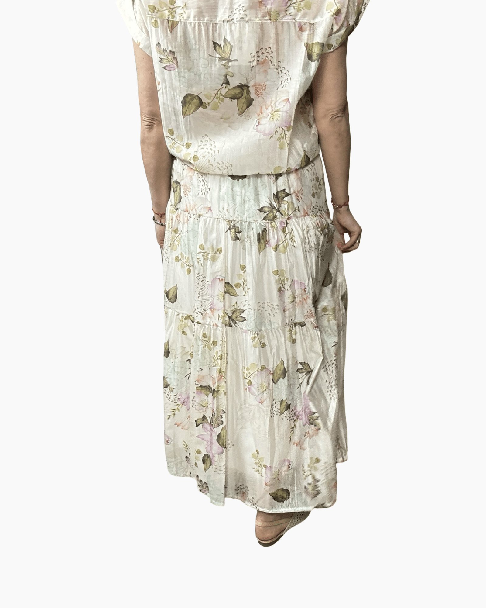 GONNA LUNGA FLOWERS SUSY MIX - XE BLU ABBIGLIAMENTO