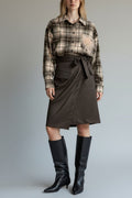 GONNA OPERATA IN ECOPELLE MOTEL - XE BLU Abbigliamento Donna