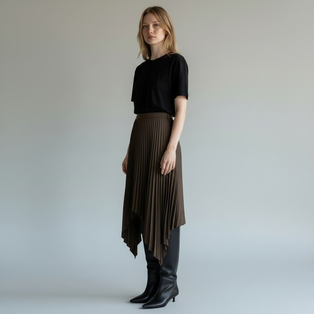GONNA PLISSE VICOLO - XE BLU Abbigliamento Donna