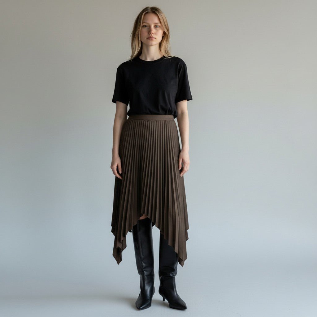 GONNA PLISSE VICOLO - XE BLU Abbigliamento Donna