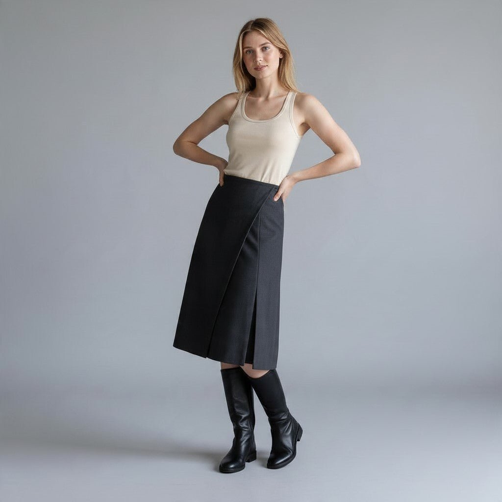 GONNA SPACCHI VICOLO - XE BLU Abbigliamento Donna
