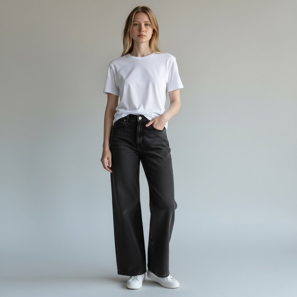 JEANS A PALAZZO SUSY MIX - XE BLU Abbigliamento Donna