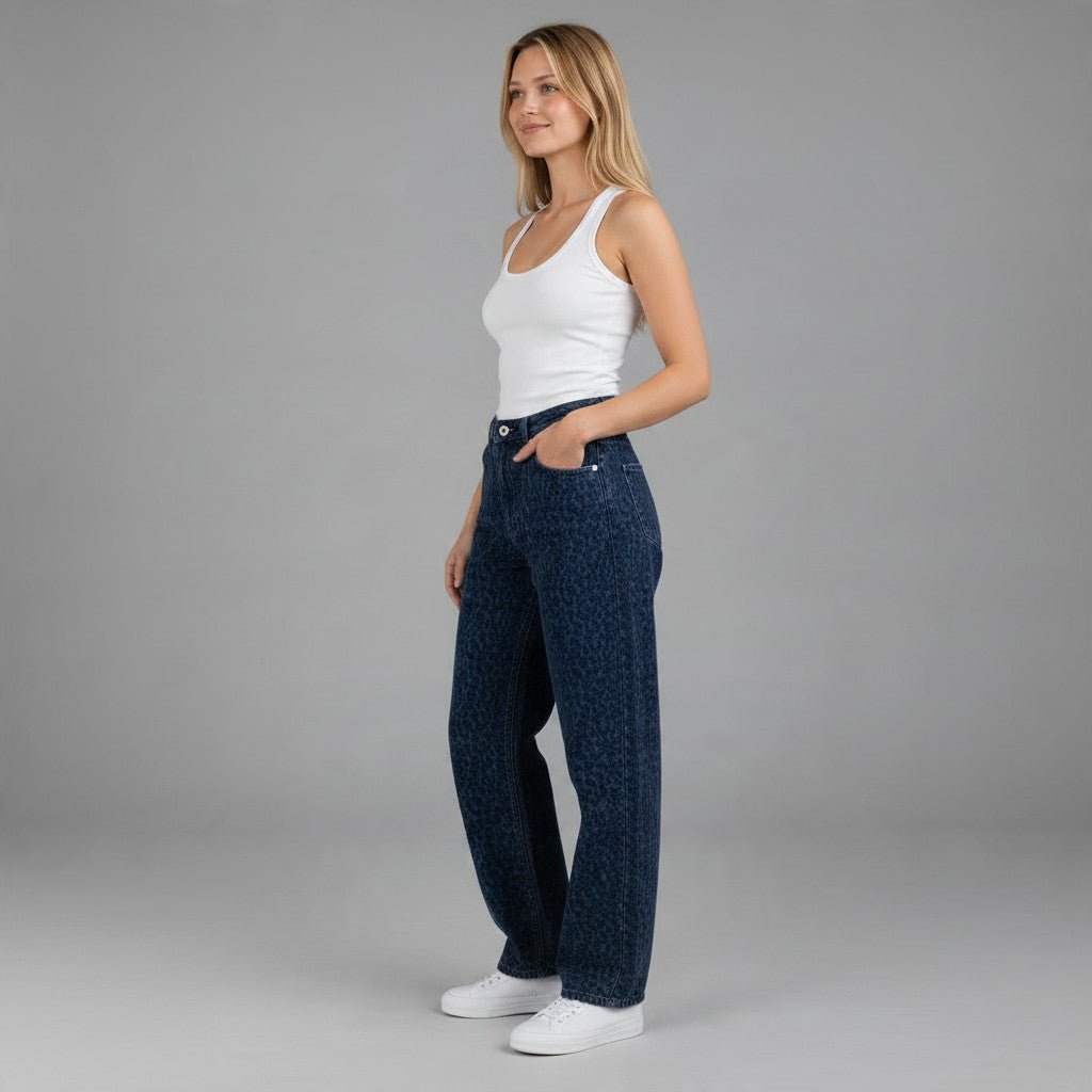 JEANS ARIA MACULATO HAVEONE - XE BLU Abbigliamento Donna