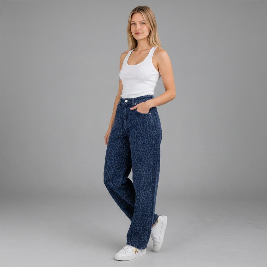 JEANS ARIA MACULATO HAVEONE - XE BLU Abbigliamento Donna