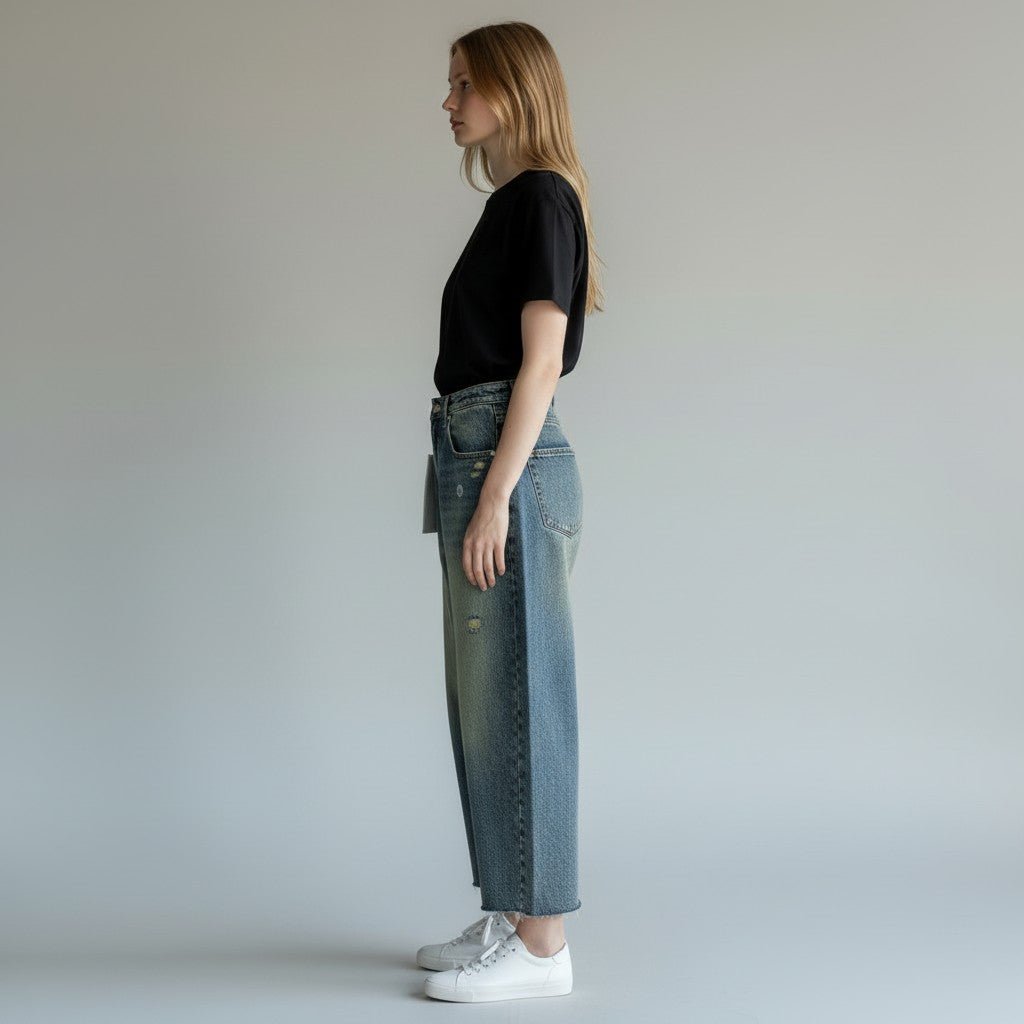JEANS ARIA SABBIATO HAVEONE - XE BLU Abbigliamento Donna