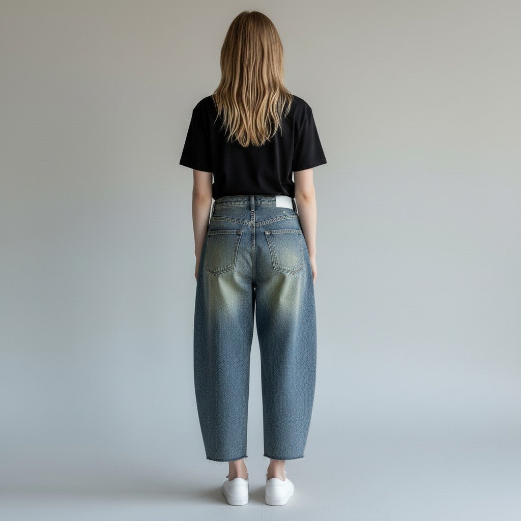 JEANS ARIA SABBIATO HAVEONE - XE BLU Abbigliamento Donna