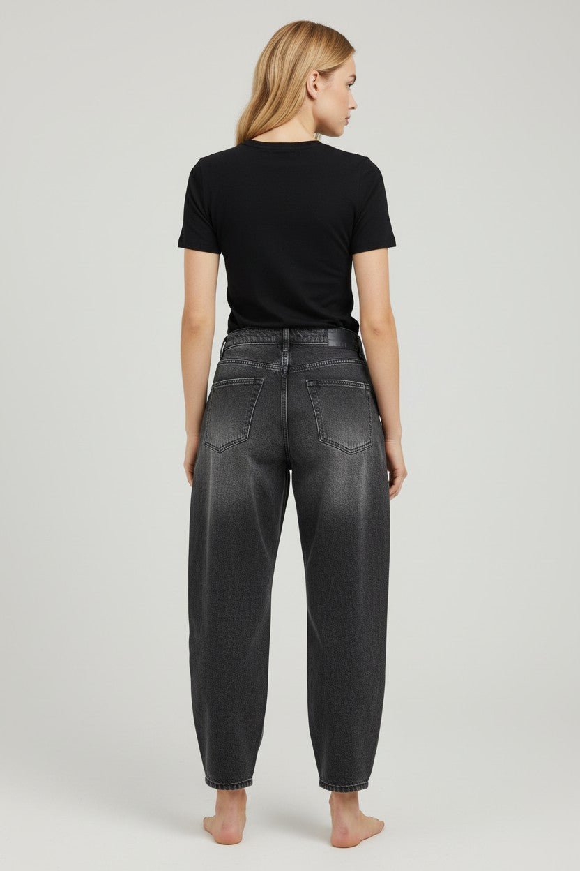 JEANS CARROT GRIGIO SUSY MIX - XE BLU Abbigliamento Donna