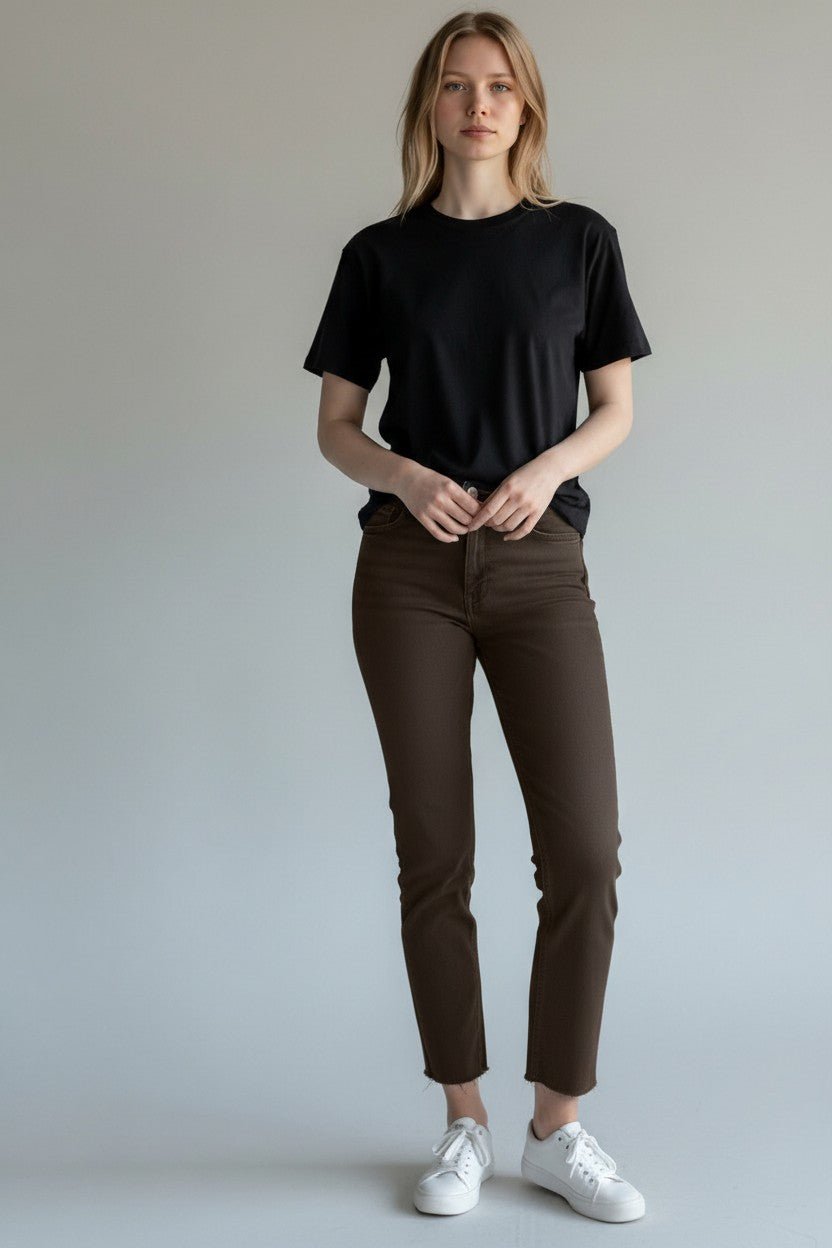 JEANS COLORATO GAMBA ASCIUTTA SUSY MIX - XE BLU Abbigliamento Donna