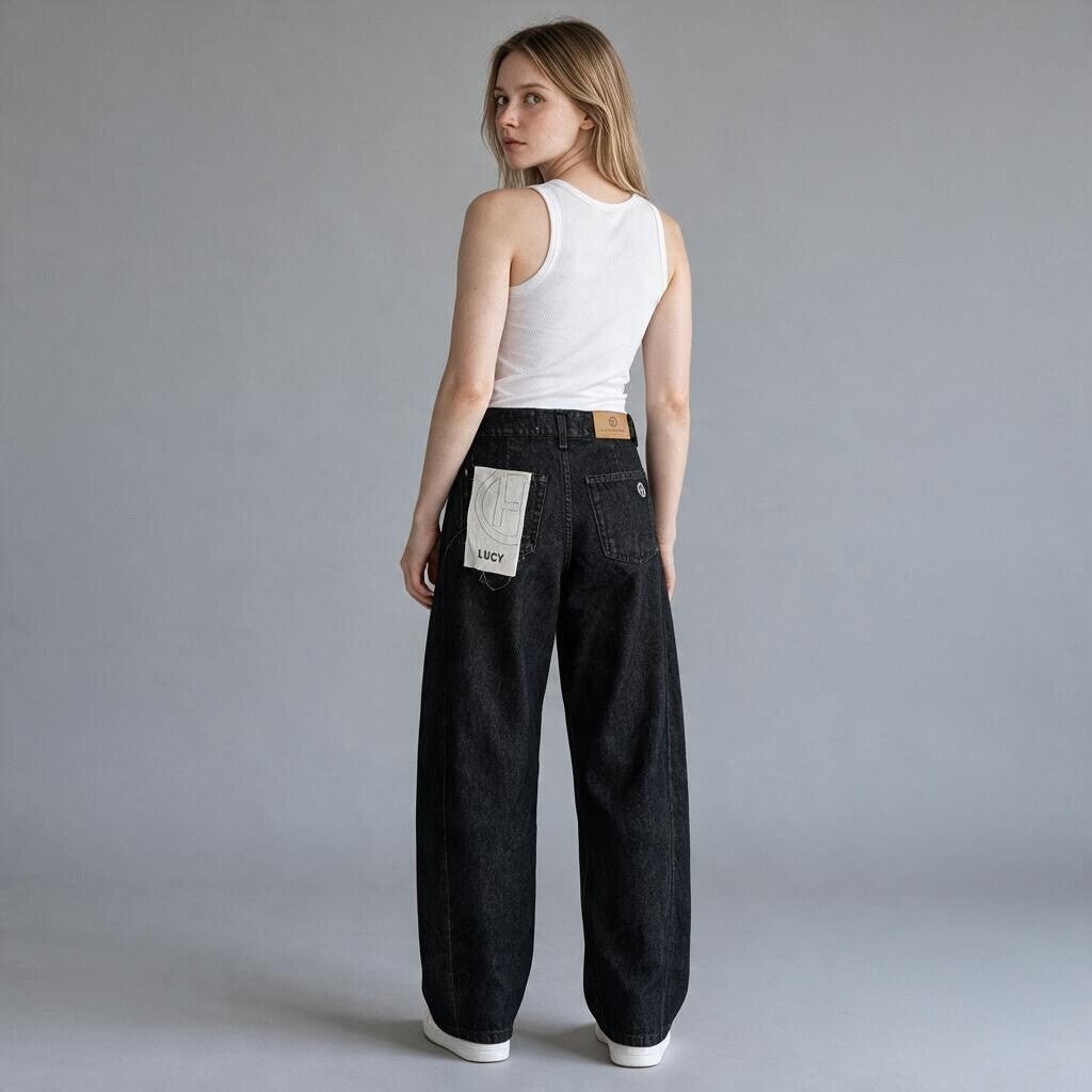 JEANS LUCY NERO HAVEONE - XE BLU Abbigliamento Donna