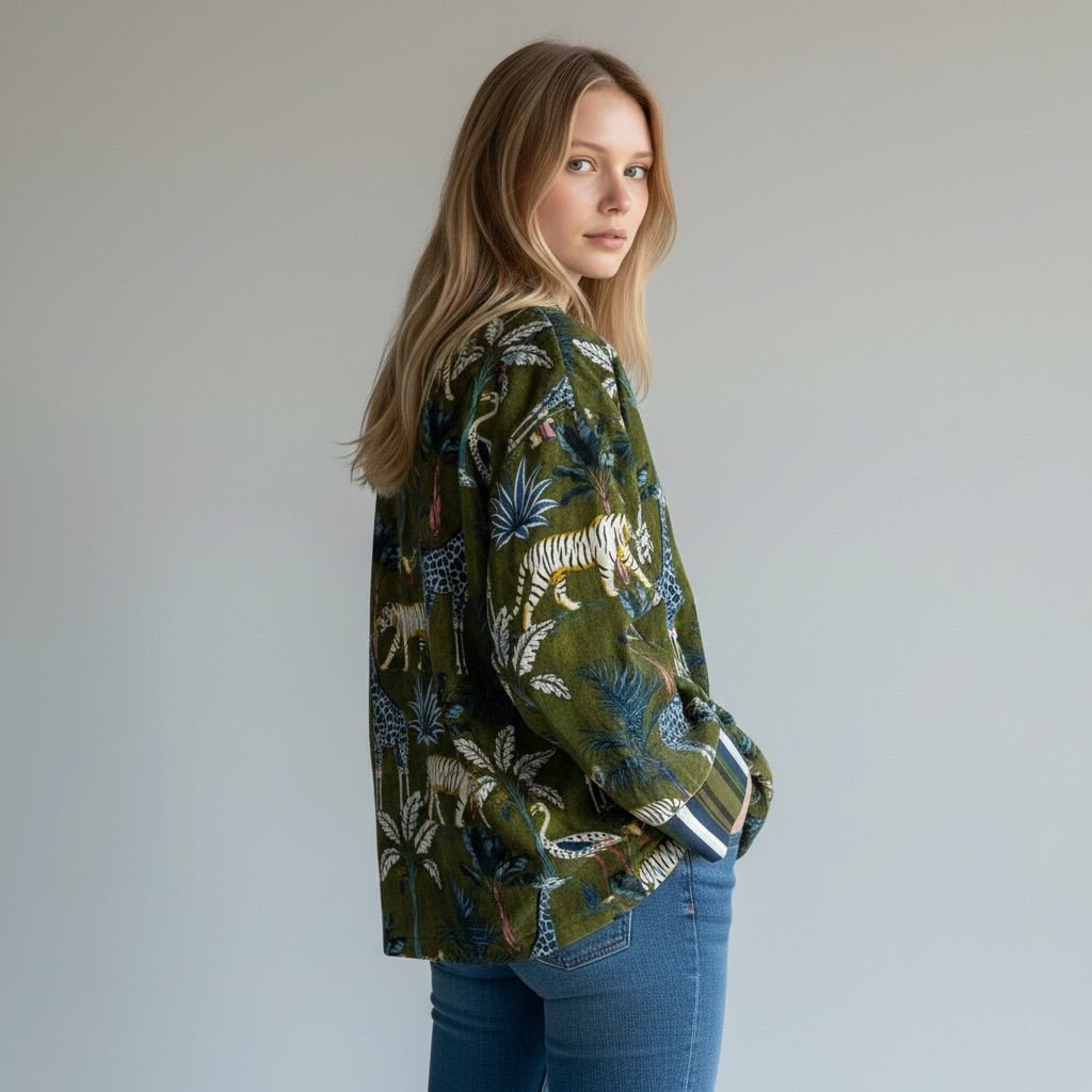 KIMONO NOMADE HAVEONE - XE BLU Abbigliamento Donna