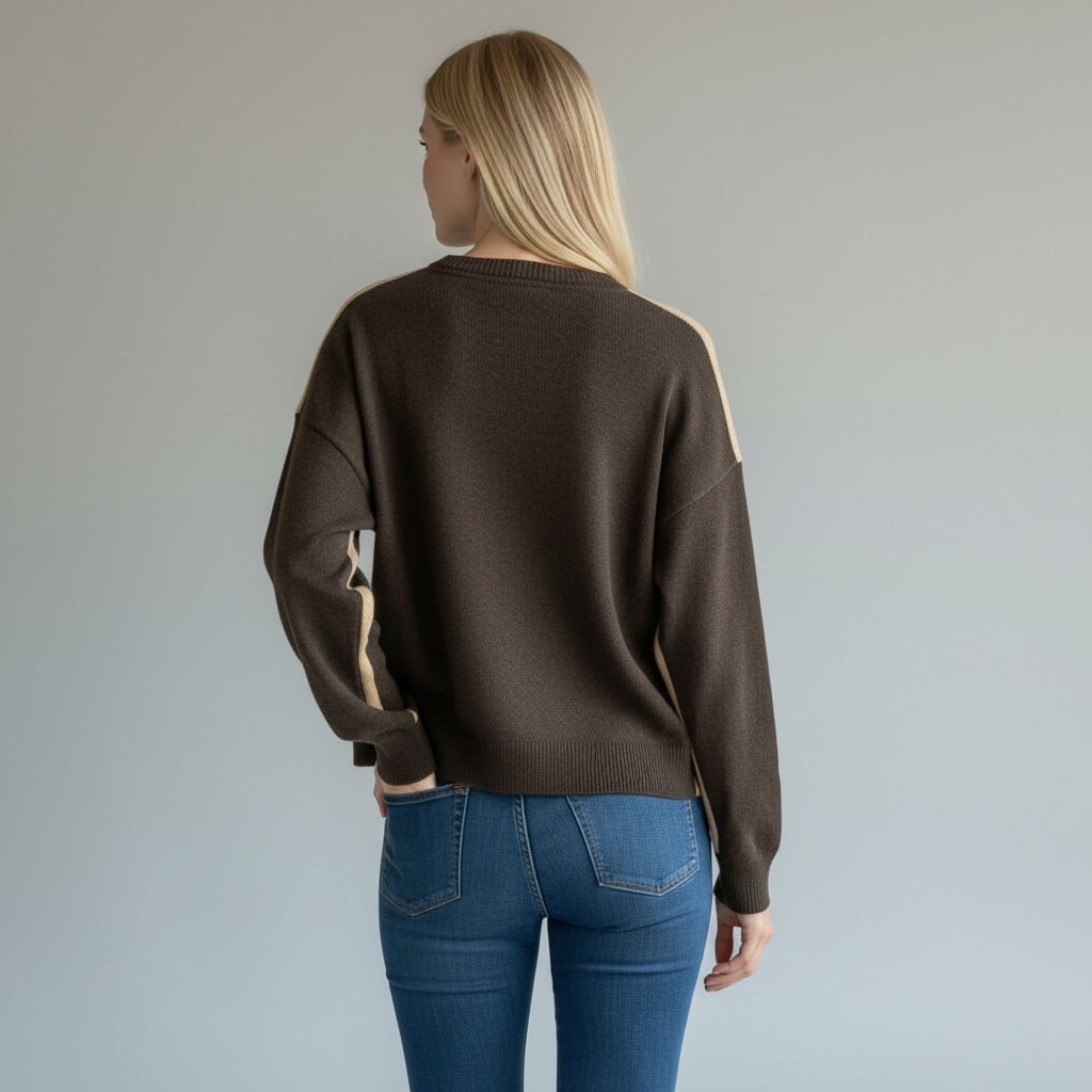 MAGLIA A ROMBI HAVEONE - XE BLU Abbigliamento Donna