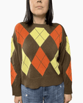 MAGLIA A ROMBI VICOLO - XE BLU ABBIGLIAMENTO