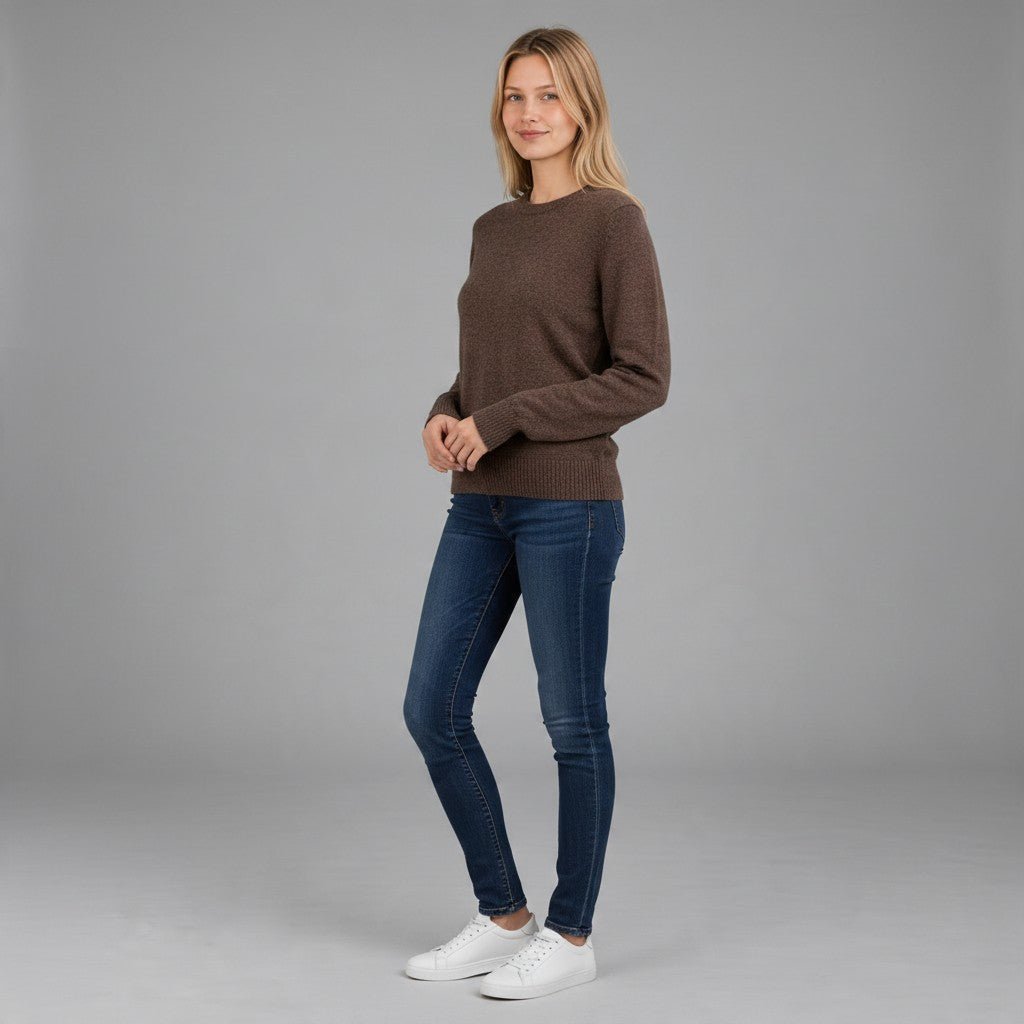 MAGLIA BASIC MISTO LANA HAVEONE - XE BLU Abbigliamento Donna