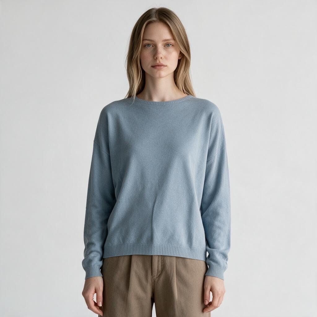 MAGLIA BASIC SUSY MIX - XE BLU Abbigliamento Donna