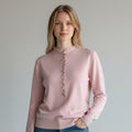 MAGLIA BOTTONCINI SUSY MIX - XE BLU Abbigliamento Donna