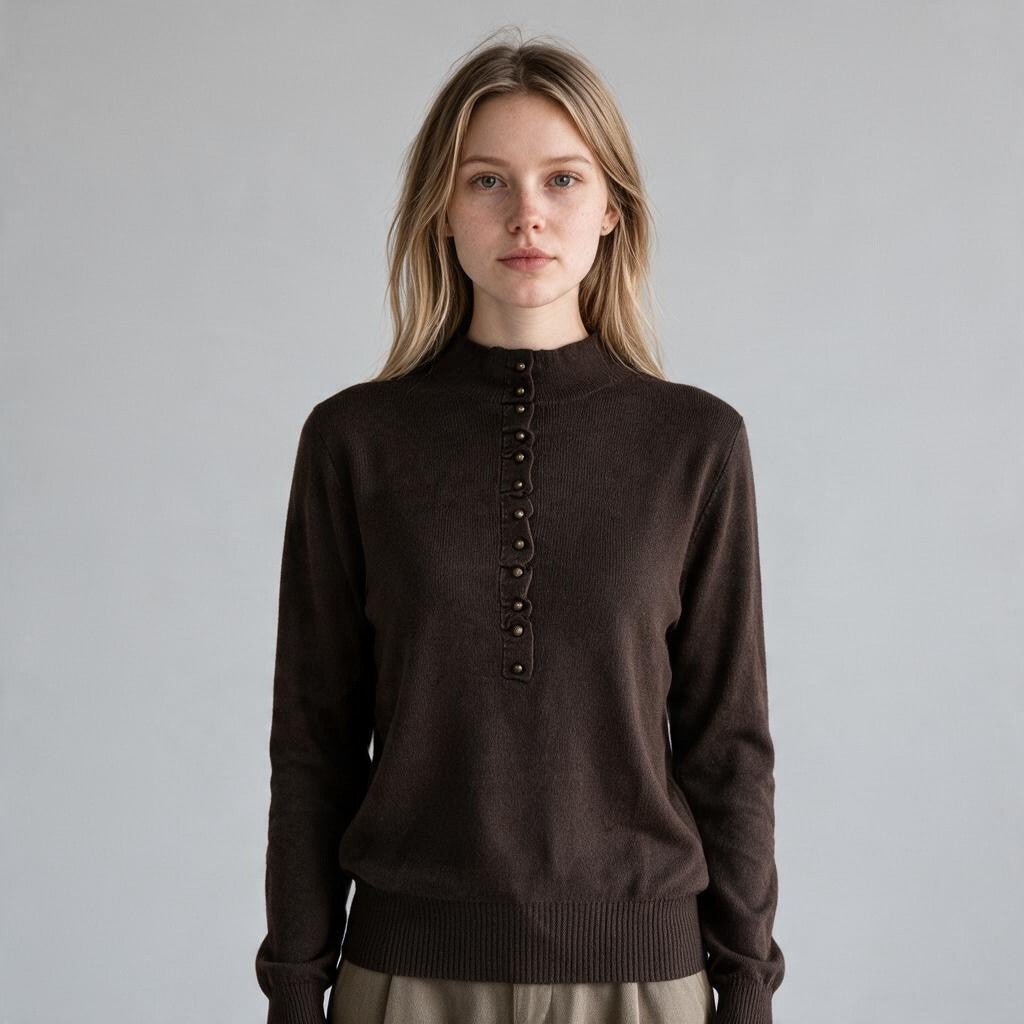 MAGLIA CON BOTTONCINI HAVEONE - XE BLU Abbigliamento Donna