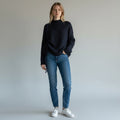 MAGLIA COULISSE HAVEONE - XE BLU Abbigliamento Donna