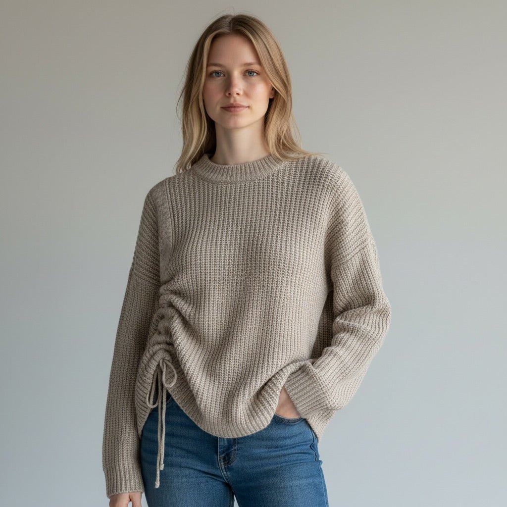 MAGLIA COULISSE HAVEONE - XE BLU Abbigliamento Donna
